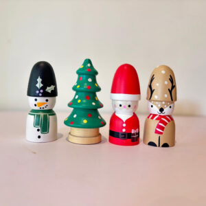 Hand Painted Christmas Peg Dolls